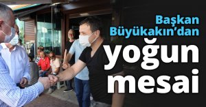 Başkan Büyükakın’dan yoğun mesai