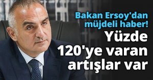 Bakan Ersoy'dan müjdeli haber! Yüzde 120'ye varan artışlar var