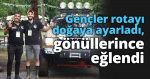 Gençler rotayı doğaya ayarladı, gönüllerince eğlendi