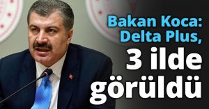 Bakan Koca: Delta Plus, 3 ilde görüldü