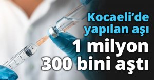 Kocaeli’de yapılan aşı 1 milyon 300 bini aştı