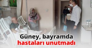 Güney, bayramda hastaları unutmadı