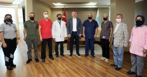 Başkan Büyükakın sağlık çalışanlarını konuk etti