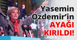 Yasemin Özdemir’in ayağı kırıldı