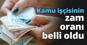 Kamu işçisinin zam oranı belli oldu