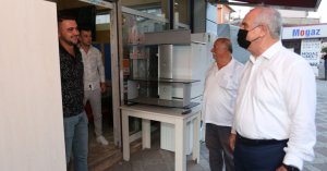 Başkan Aygün esnaflara konuk oldu
