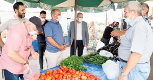 Başkan Söğüt’ten pazar ziyareti