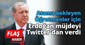 Erdoğan müjdeyi Twitter'dan verdi