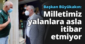 Başkan Büyükakın: Milletimiz yalanlara asla itibar etmiyor