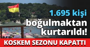 1.695 KİŞİ boğulmaktan kurtarıldı!