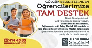 Gölcük Belediyesi'nden öğrencilerimize tam destek