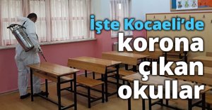 İşte Kocaeli’de korona çıkan okullar