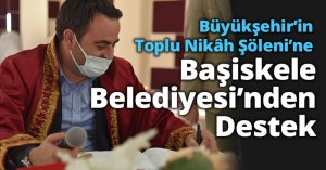 Büyükşehir’in Toplu Nikâh Şöleni’ne Başiskele Belediyesi’nden Destek