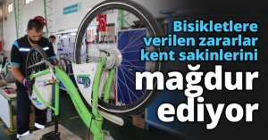 Bisikletlere verilen zararlar kent sakinlerini mağdur ediyor