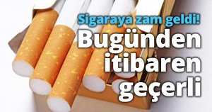 Sigaraya zam geldi! Bugünden itibaren geçerli