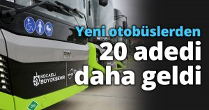 Yeni otobüslerden 20 adedi daha geldi   