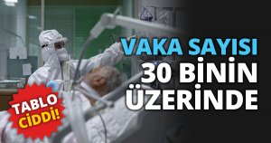 TABLO CİDDİ! VAKA SAYISI 30 BİNİN ÜZERİNDE