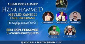 Büyükşehir’den Mevlid Kandili Özel Programı