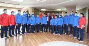 Başkan Büyükakın, İşitme Engelli Judo Milli Takımını ağırladı