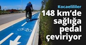 Kocaelililer 148 km’de sağlığa pedal çeviriyor