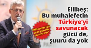 Ellibeş: Bu muhalefetin Türkiye’yi savunacak gücü de, şuuru da yok
