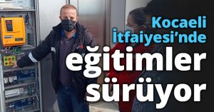 Kocaeli İtfaiyesi’nde eğitimler sürüyor