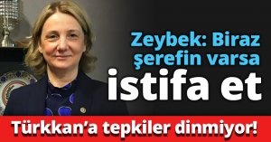 Zeybek: Biraz şerefin varsa istifa et