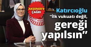 Katırcıoğlu: “İlk vukuatı  değil, gereği yapılsın”