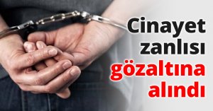 Cinayet zanlısı gözaltına alındı
