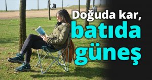 Doğuda kar, batıda güneş