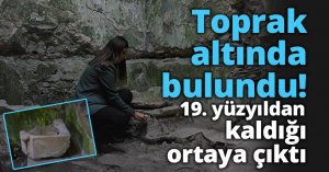 Toprak altında bulundu, 19. yüzyıldan kaldığı ortaya çıktı
