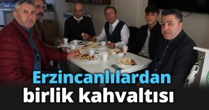 Erzincanlılardan birlik kahvaltısı