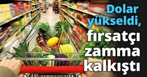 Dolar yükseldi, fırsatçı zamma kalkıştı