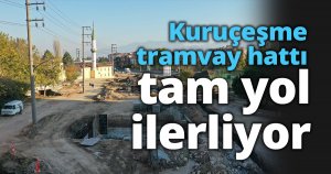 Kuruçeşme tramvay hattı tam yol ilerliyor