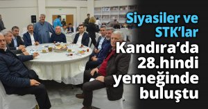 Siyasiler ve STK’lar  Kandıra’da 28.hindi yemeğinde buluştu