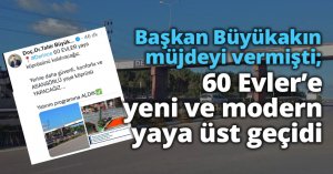60 Evler’e yeni ve modern yaya üst geçidi