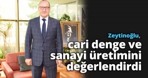 Zeytinoğlu, cari denge ve sanayi üretimini değerlendirdi