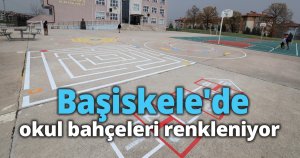 Başiskele'de okul bahçeleri renkleniyor