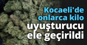 Kocaeli'de onlarca kilo uyuşturucu ele geçirildi