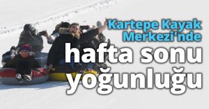 Kartepe Kayak Merkezi'nde hafta sonu yoğunluğu