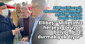 AK Parti Kocaeli, ekonomik gelişmeleri anlatan 100 bin broşür dağıttı