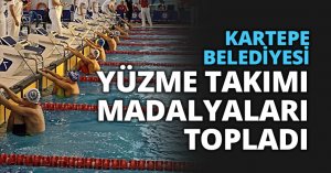 KARTEPE BELEDİYESİ YÜZME TAKIMI MADALYALARI TOPLADI