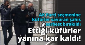 AK Parti seçmenine küfürler savuran şahıs serbest bırakıldı