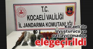 Kocaeli'de uyuşturucu ve patlayıcı madde ele geçirildi