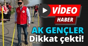 AK GENÇLER DİKKAT ÇEKTİ! 