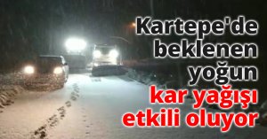 Kartepe'de beklenen yoğun kar yağışı etkili oluyor