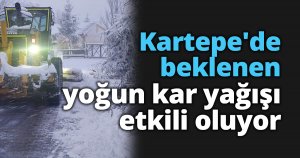 Kartepe'de beklenen yoğun kar yağışı etkili oluyor