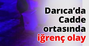 Darıca’da Cadde ortasında iğrenç olay