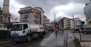 GÖLCÜK’TE MAZGALLAR VE YOLLAR PERİYODİK OLARAK TEMİZLENİYOR