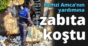 Remzi Amca’nın yardımına zabıta koştu